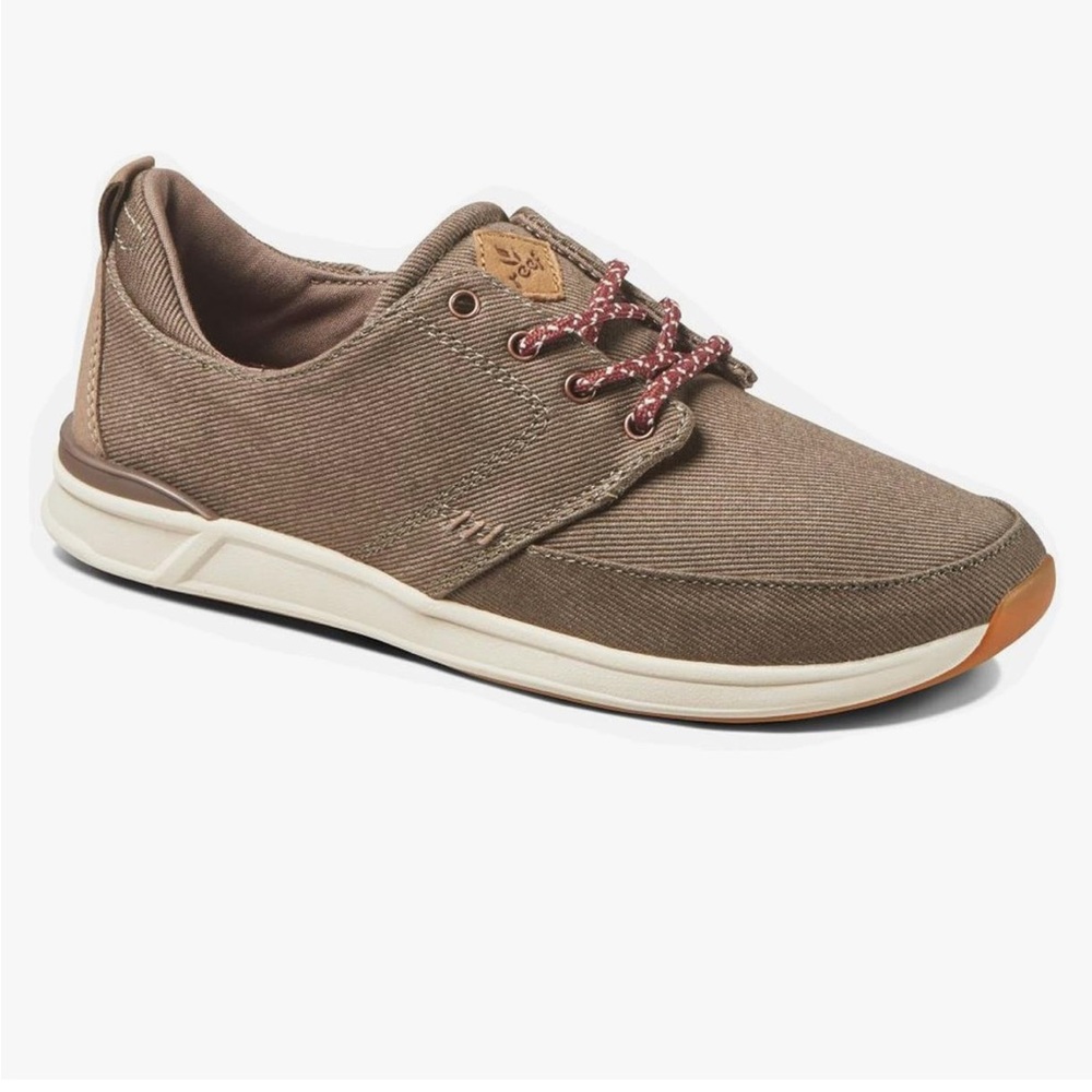 REEF Women's Rover Low Fashion Beige Lace-Up Sneaker, Women’s Sz 10
